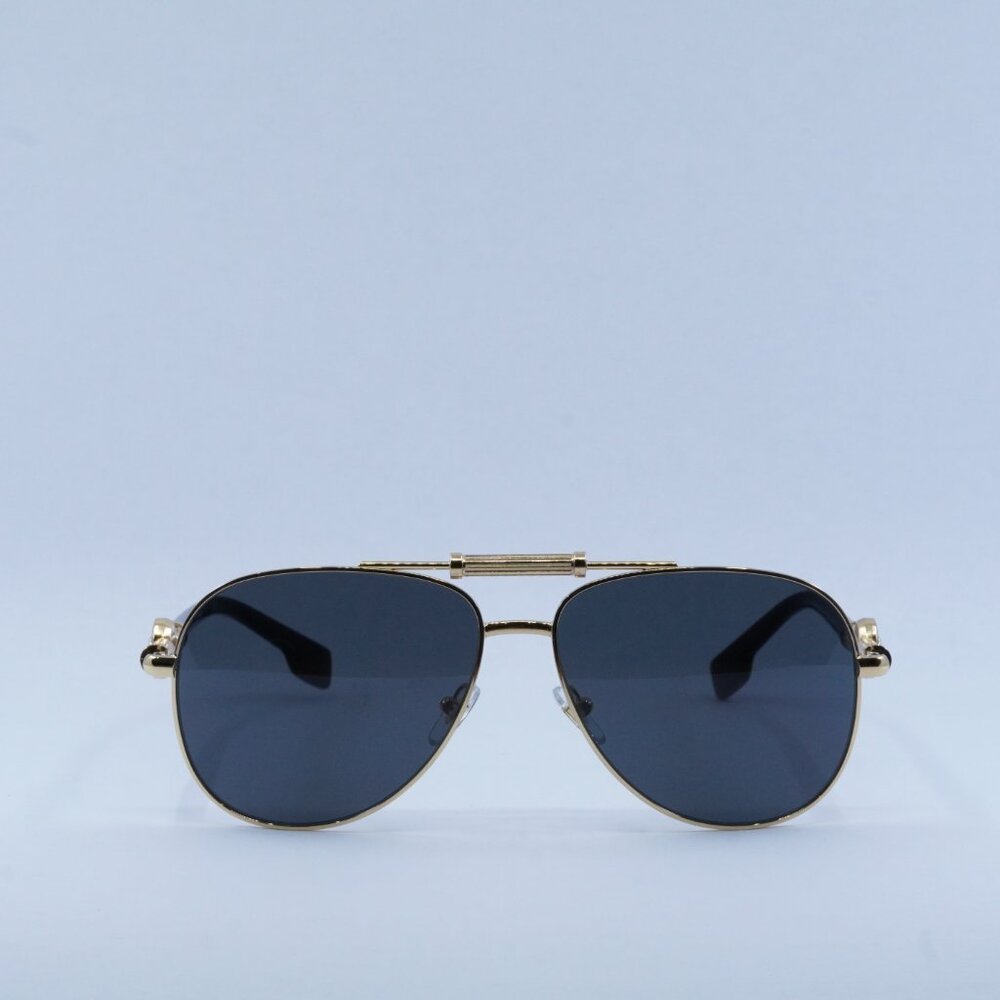 💯 NEW VERSACE VE2236 100287 GOLD/DARK GREY SUNGLASSES - Picture 2 of 10